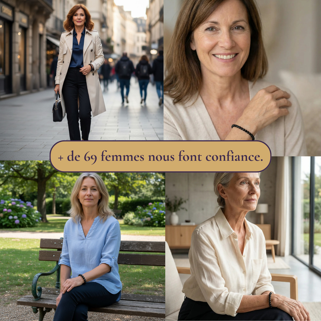 Bracelet "Ancrage & Protection" en Tourmaline noire